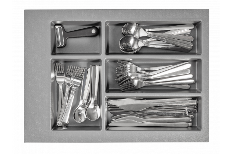 Decor Cutle Bestekbakken Inzet voor Keukenlade 400 Antraciet 1208966374
