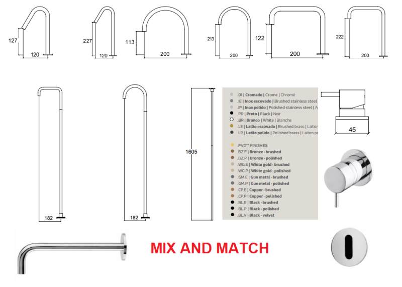 Waterevolution Flow inbouw wastafel infrarood sensor op batterijen geborsteld gun metal T118EBGME