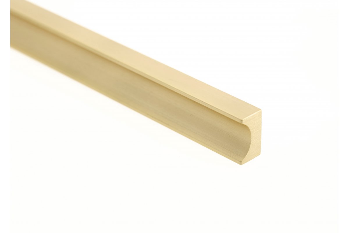 Furniture handle GTV GROOVE, C=3x352 mm, L=1200 mm, Al, brushed gold 1208966978 - Productafbeelding 2