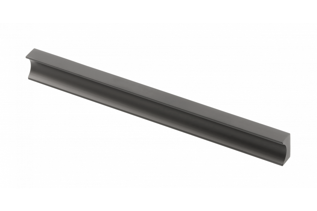 Furniture handle GTV GROOVE, C=160 mm, L=190 mm, Al, matt black 1208966981 - Productafbeelding