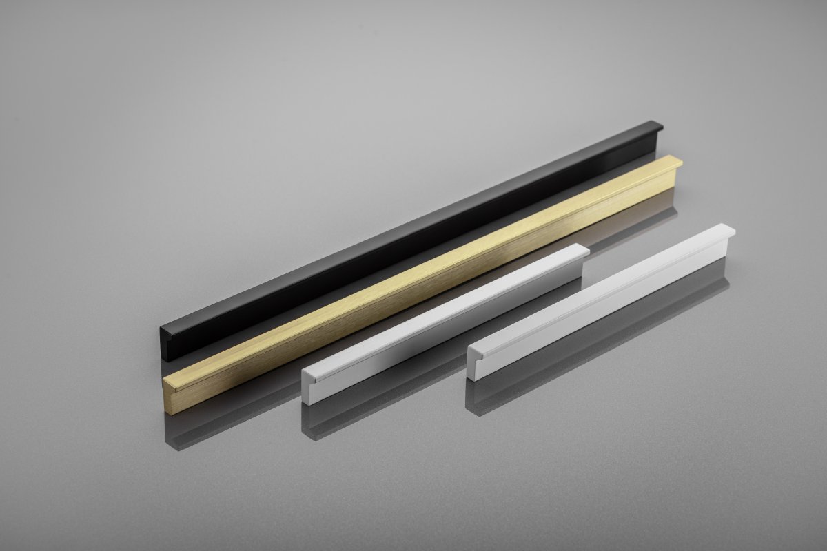 Furniture handle GTV PILLAR, C=160 mm, L=190 mm, Al, matt black 1208966993 - Productafbeelding 4