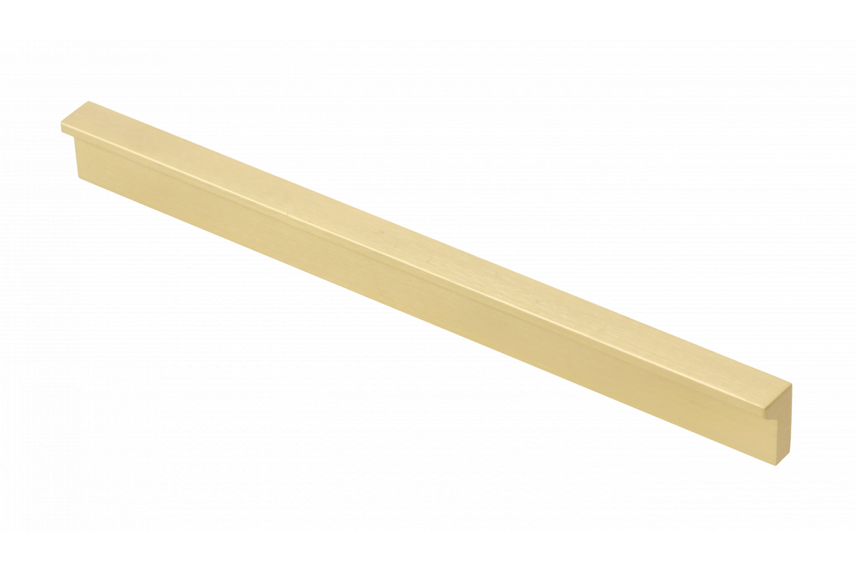 Furniture handle GTV PILLAR, C=160 mm, L=190 mm, Al, light brushed gold 1208966994 - Productafbeelding