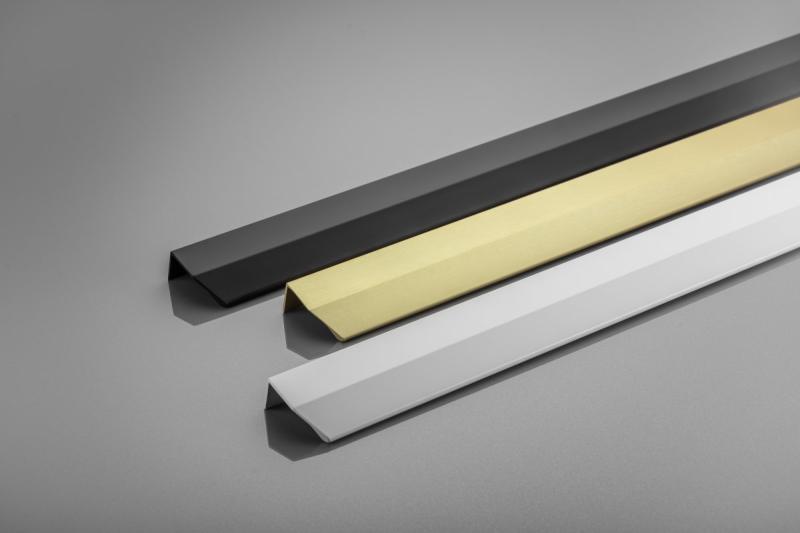 Furniture handle GTV TREX CROSS, C=3x352 mm, L= 1200 mm, Al, light brushed gold 1208967001