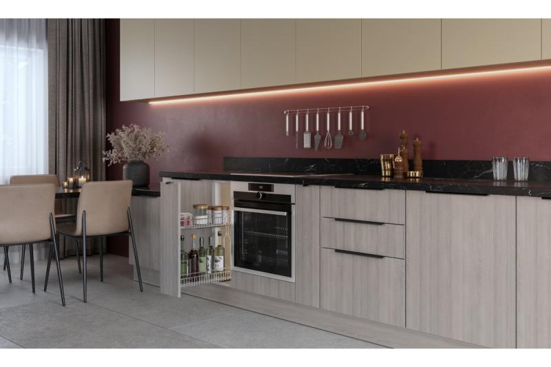 Furniture handle GTV TREX CROSS, C=320 mm, L= 350 mm, Al, black matt 1208967003