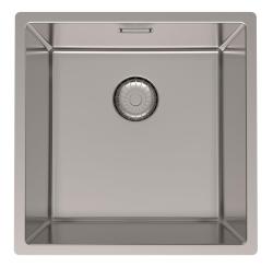 Pure.Sink Prestige RVS spoelbak 40x40 cm 10mm radius onderbouw, vlakbouw en opbouw PPG4040-02