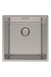 Pure.Sink Prestige RVS spoelbak 40x40 cm 10mm radius onderbouw, vlakbouw en opbouw PPG4040-02