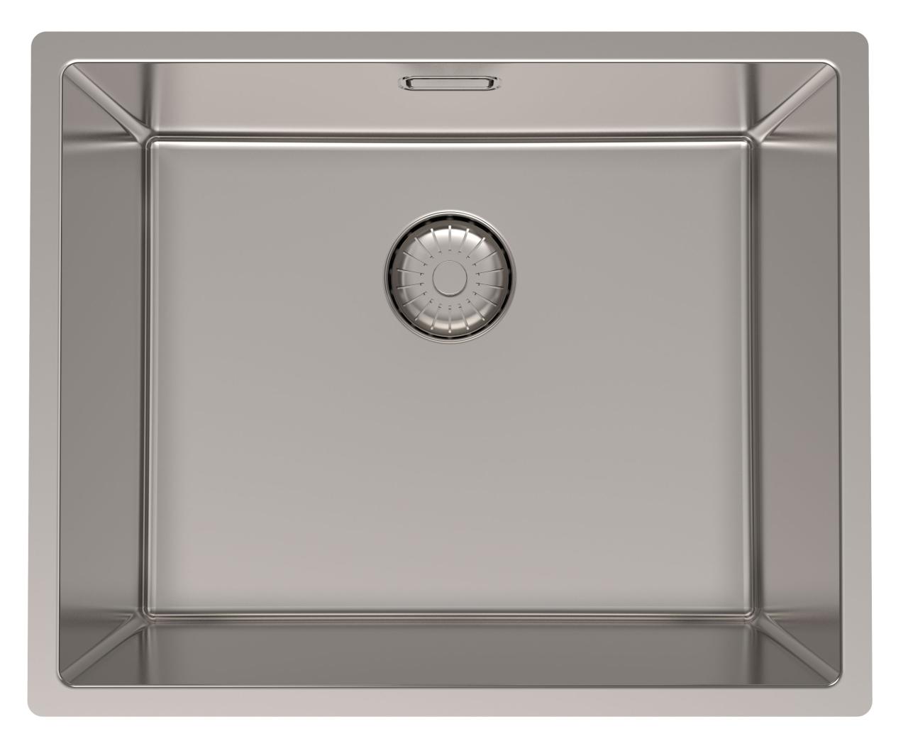 Pure.Sink Prestige RVS spoelbak 50x40 cm 10mm radius onderbouw, vlakbouw en opbouw PPG5040-02