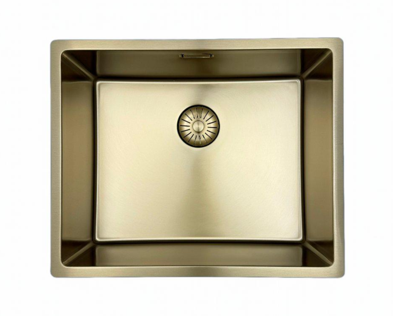 Pure.Sink Prestige spoelbak 50x40 cm PVD Goud 10mm radius onderbouw, vlakbouw en opbouw PPG5040-60