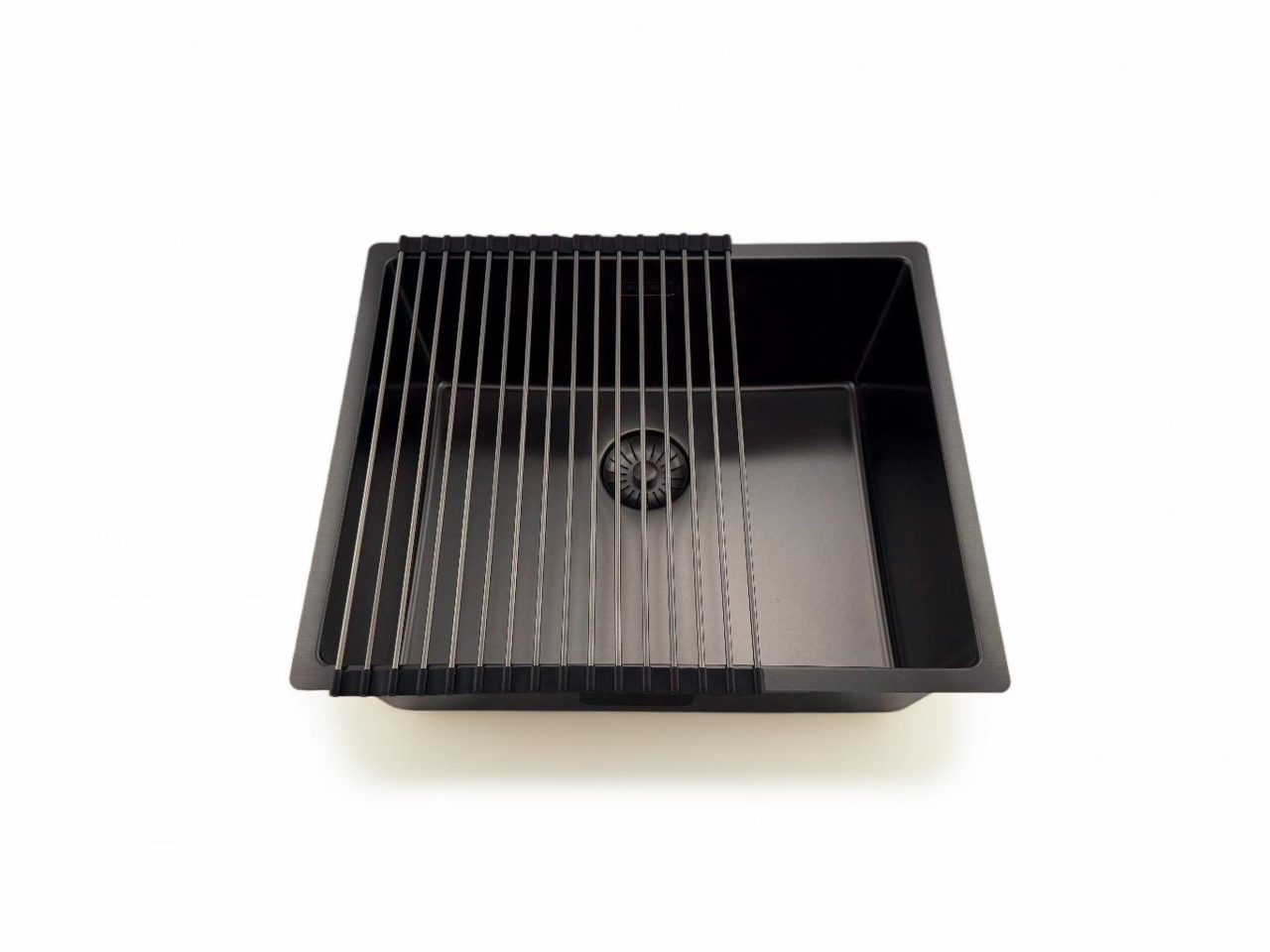 Pure.Sink Prestige spoelbak 50x40 cm PVD Gun Metal 10mm radius onderbouw,vlakbouw,opbouw PPG5040-61