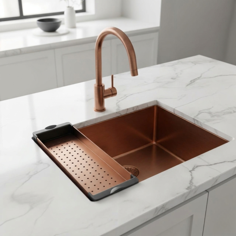 Pure.Sink Prestige inzetbak voor spoelbak Koper PPGCL40-62