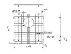 Pure.Sink Prestige bodemrek 40 Koper PPGGD40-62