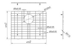 Pure.Sink Prestige bodemrek 50 Koper PPGGD50-62