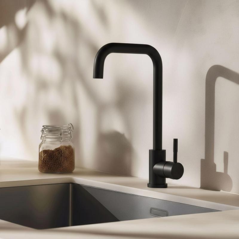 Pure.Sink Elite Steel Pure keukenkraan Mat zwart PS8010-10