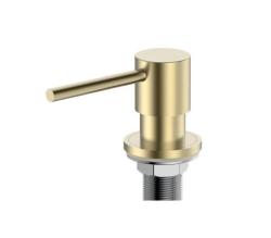 Pure.Sink Elite Steel Shine inbouw Zeepdispenser PVD geborsteld goud van boven navulbaar PS9010-60