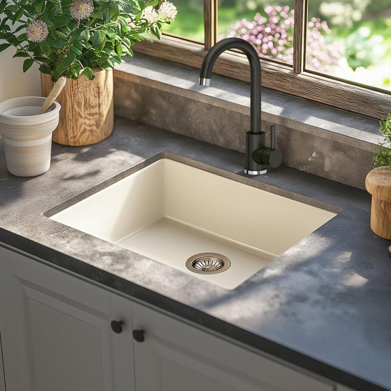 Quadri Coventry Keukenmengkraan Antraciet met Draaibare Uitloop 1208967665