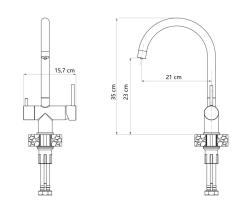 Quadri Leichester Keukenmengkraan RVS 3-weg met een extra aansluiting voor gefilterd water 1208967668