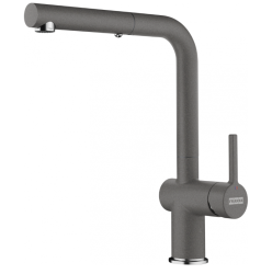 Franke Active L Keukenkraan Stone Grey Grijs met Uittrekbare Handdouche 115.0653.385