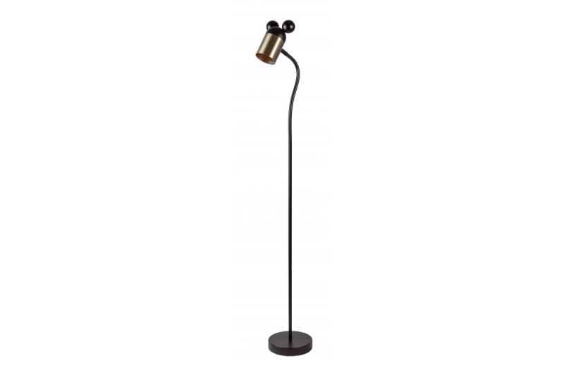 Floor lamp MOUSE , 0086, max.250V, 50/60Hz, 1*E27, max.25 W, IP20, dia.8 cm, black/gold