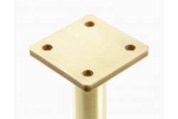 GTV RONDA SIMPLE furniture leg, cantilevered, H=150 mm, fi25 mm, steel, brushed gold