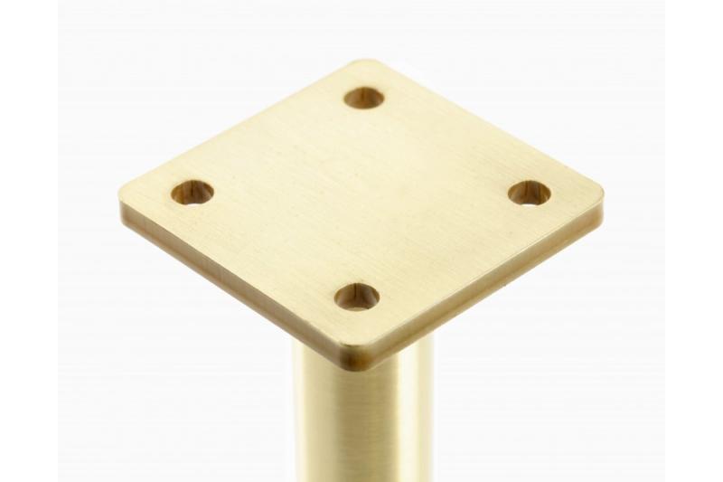 GTV RONDA SIMPLE furniture leg, cantilevered, H=180 mm, fi25 mm, steel, brushed gold