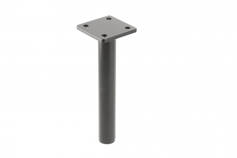 GTV RONDA SIMPLE furniture leg, cantilevered, H=180 mm, fi25 mm, steel, black matt