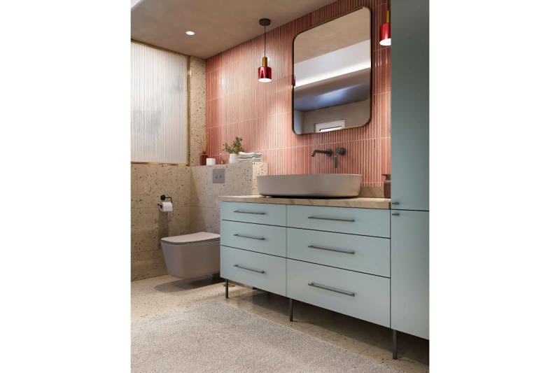 GTV RONDA SIMPLE furniture leg, cantilevered, H=180 mm, fi25 mm, steel, black matt