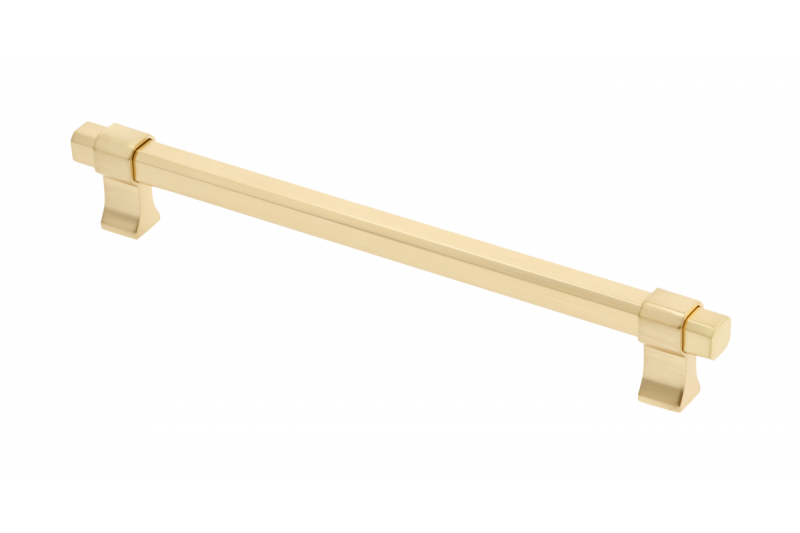 Furniture handle GTV IMPERIAL, C=192 mm, L=226 mm, ZnAl, brushed gold
