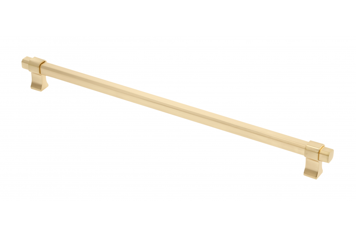 Furniture handle GTV IMPERIAL, C=320 mm, L=354 mm, ZnAl, brushed gold - Productafbeelding
