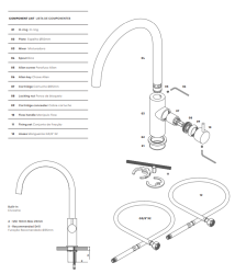 Waterevolution Flow keukenmengkraan met ronde draaibare uitloop zwart T158UPR