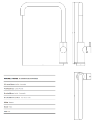 Waterevolution Flow keukenmengkraan met haakse draaibare uitloop gun metal T158HGME