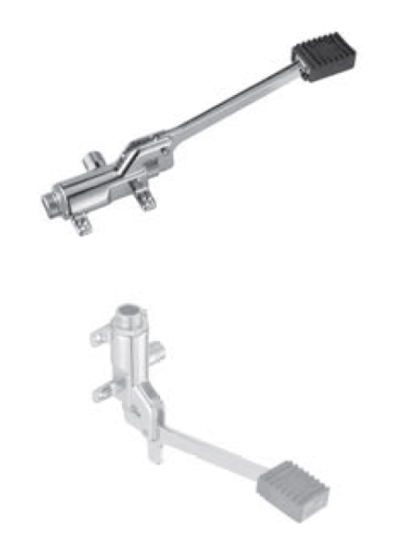 PB Pedal Line Voetpedaal chroom voor Vloer of Wandmontage 1208969729