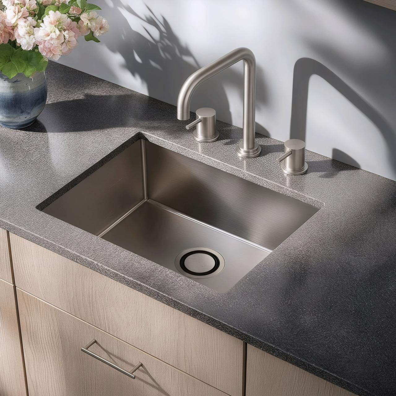 Waterevolution Flow 3-gats haakse keukenmengkraan met draaibare uitloop en gefilterd water aansluiting RVS T152HIE - Productafbeelding 2