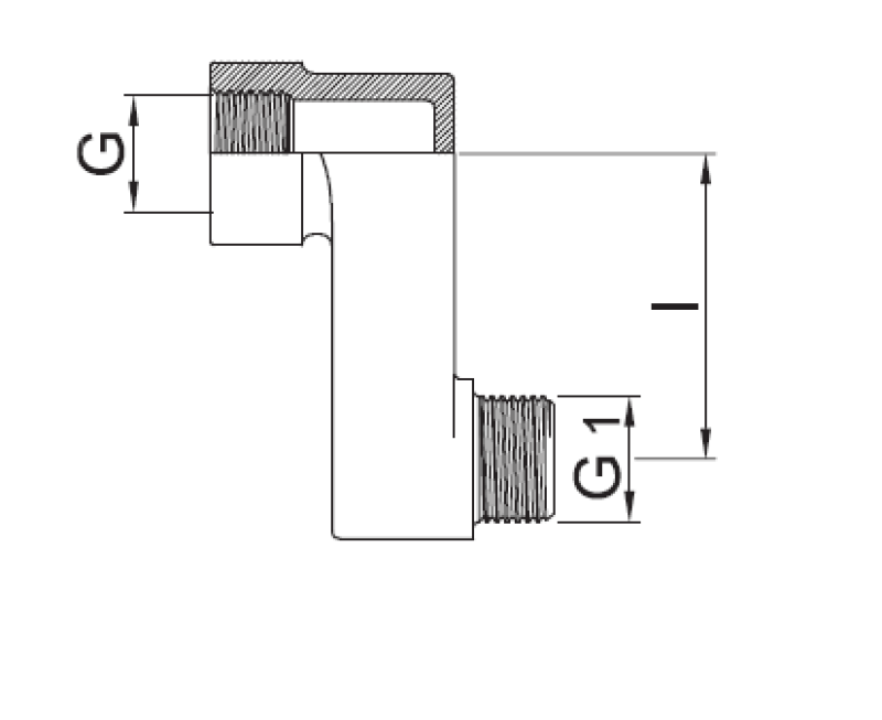 PB S-koppeling 10mm Excentriek G 1/2” G1 1/2” 1208969804