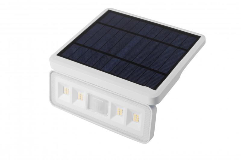 Zonne-verlichtingsarmatuur met bewegings- en schemeringsdetector DAVOS, LED, 1000lm, 4000K, 2000mAh, IP54, wit
