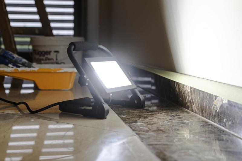 NELI Draagbare Schijnwerper, LED, 30W, 2700lm, 6400K, AC220-240V, IP65, 1.5m kabel