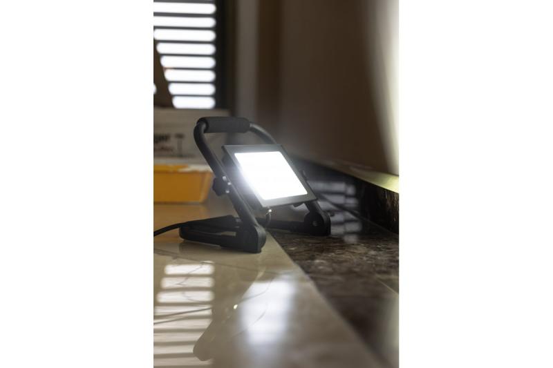 NELI Draagbare Schijnwerper, LED, 50W, 4500lm, 6400K, AC220-240V, IP65, 1,5m kabel