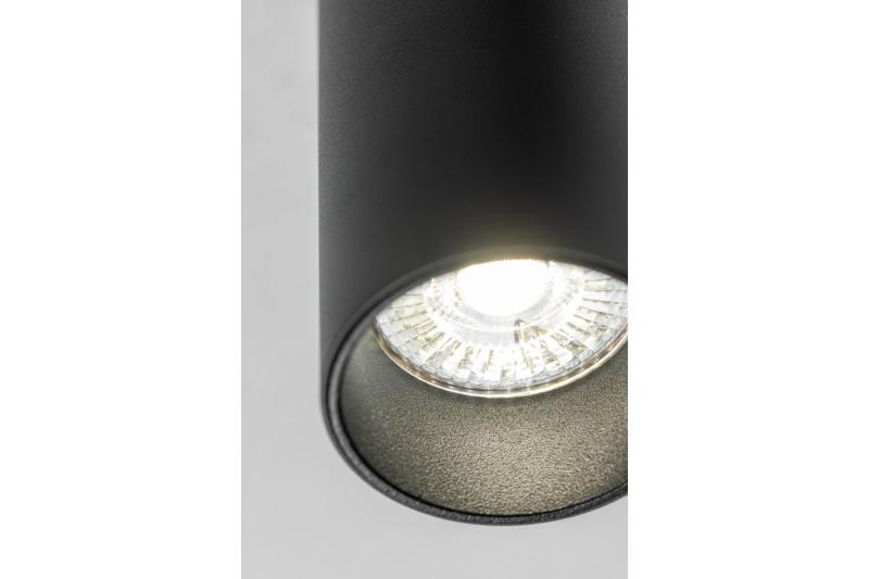Plafondlamp VIRGO, max. 250V, 50/60Hz, 57x152mm, IP20, max. 20W, Rond, Zwart