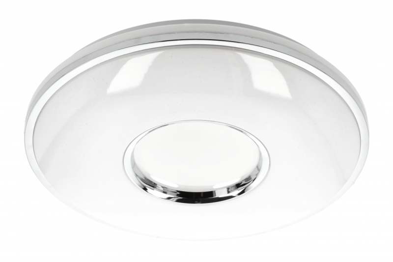 SORI LED plafondlamp, Ø490mm, CCT, 48W, 3840lm, AC180-250V, 50/60 Hz, PF>0,9, IP54, afstandsbediening, wit, 3 jaar garantie.