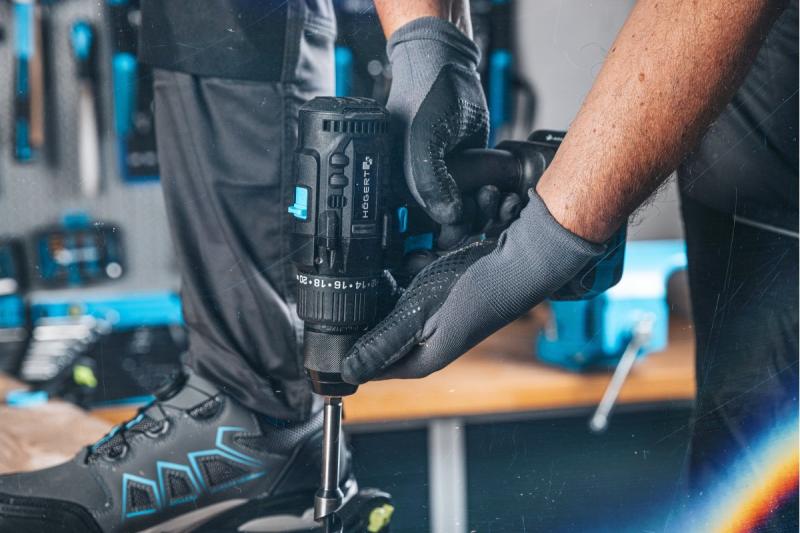 Högert Borstelloze accu klopboormachine 18V voor baksteen, steen, hout, metaal en kunststof