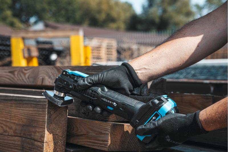 HÖGERT krachtig snoerloos multifunctioneel gereedschap, 18V, zonder accu