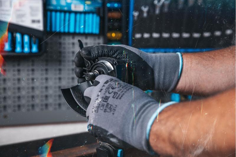 HÖGERT Kabelloze haakse slijper 125MM 18V - zonder accu