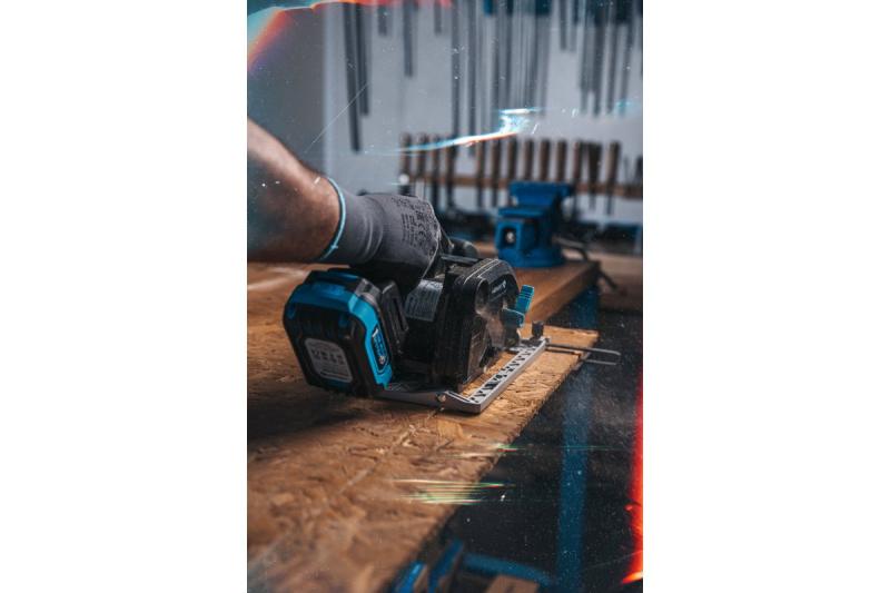 HÖGERT accu cirkelzaag, 18V, zonder accu, stofzuigeraansluiting