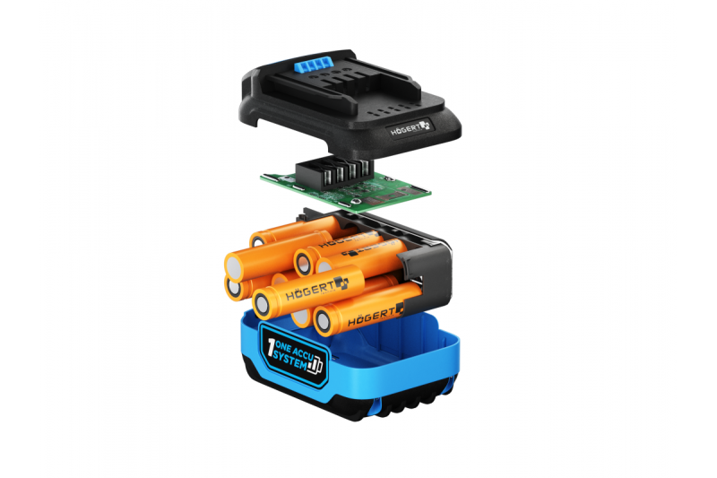 HÖGERT oplaadbare accu 6.0 Ah 18 V