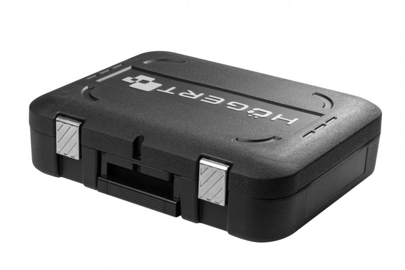 HÖGERT Brushless accuschroevendraaierset, 18V, met bithouder, bitmagazijn, oplader en accu