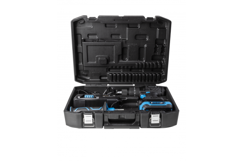 HÖGERT accu-slagboorset, 18V voor baksteen, steen, hout, metaal en kunststof