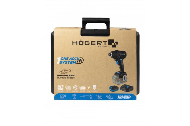 HÖGERT Brushless accu-strijkijzer 18V, set met accu, oplader en accessoires
