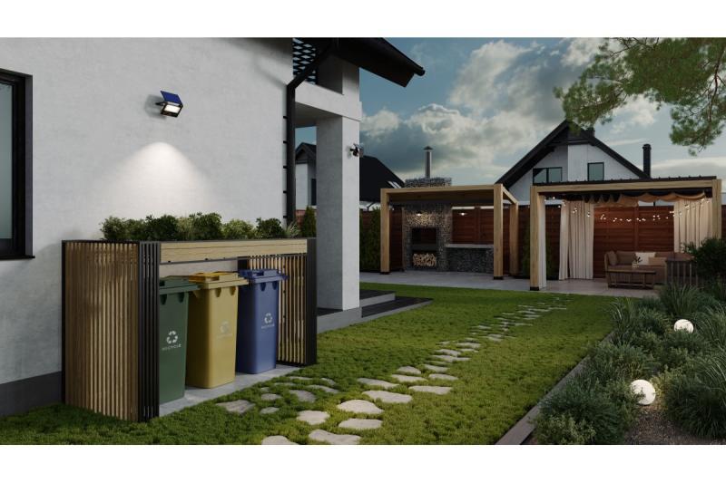 Zonnevloedlicht LUMOS II, LED, 2000lm, 6400K, 2600mAh vervangbaar, IP65, zwart