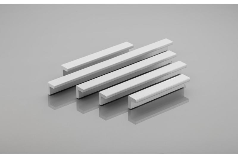 Aluminium handgreep A3 C=192mm aluminium