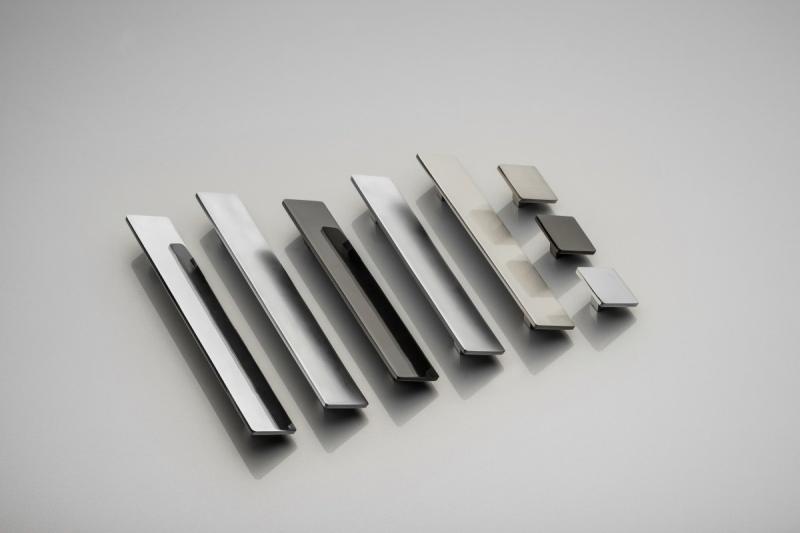 Zamak handgreep HILL Vorm kunst C=128mm aluminium