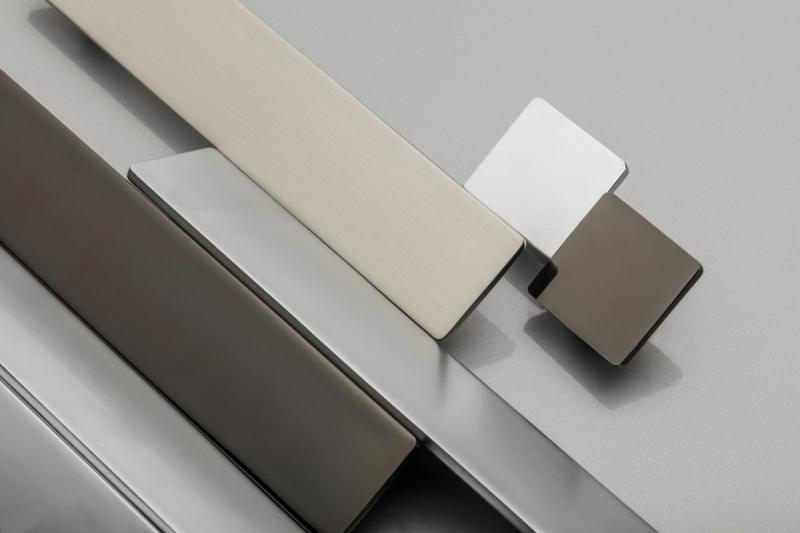 Zamak handgreep HILL Vorm kunst C=160mm zwart chroom